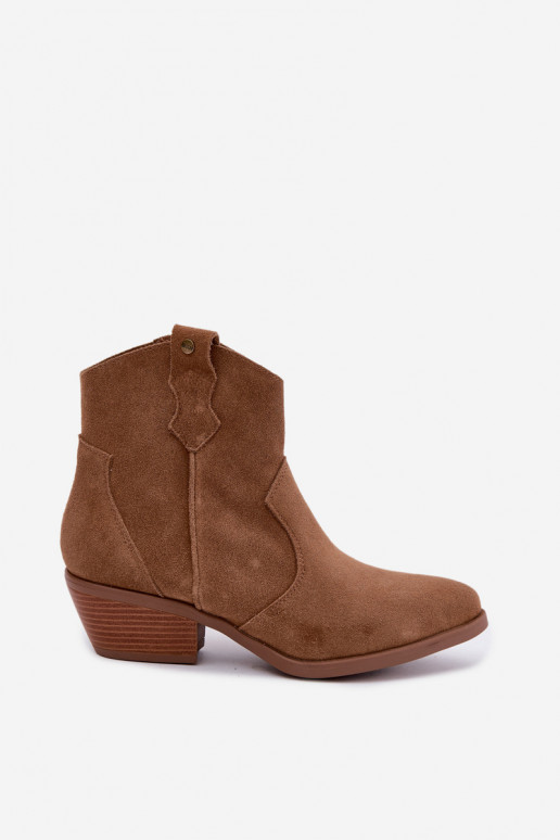 Big Star braune Cowboy-Stiefeletten mit Absatz