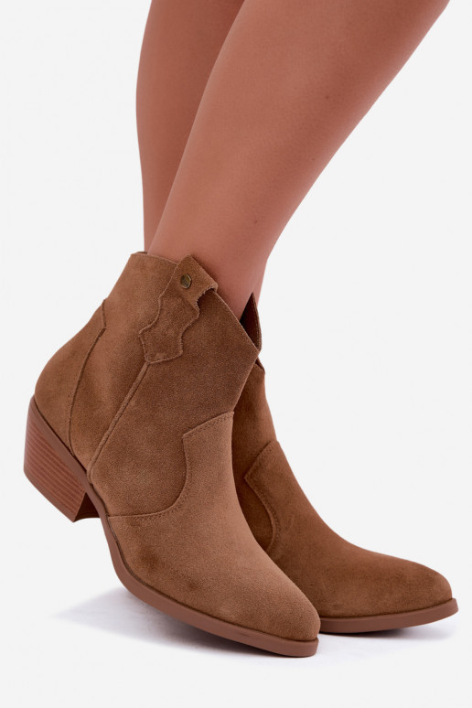 Big Star braune Cowboy-Stiefeletten mit Absatz