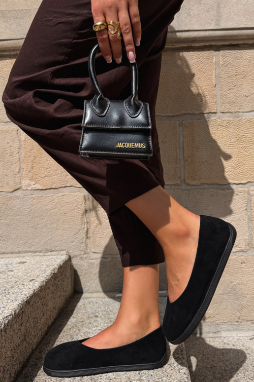 Schwarze Barfuß-Ballerinas Hollin