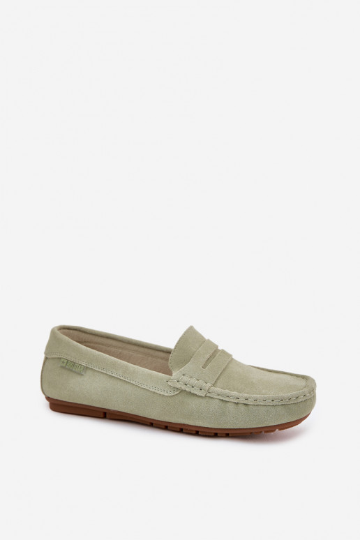 Grüne Wildleder-Mokassins Big Star RR274945