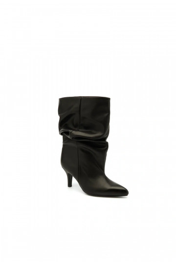 Slouchy Stiefeletten mit Absatz in schwarz Gelra 2