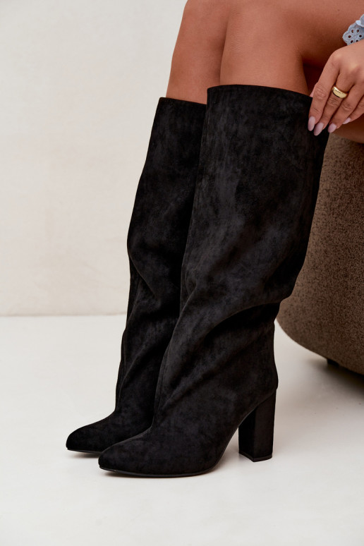 Stiefeletten mit Absatz in Schwarz Adoria
