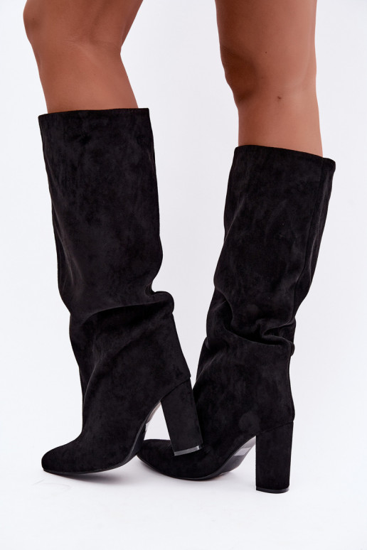 Stiefeletten mit Absatz in Schwarz Adoria