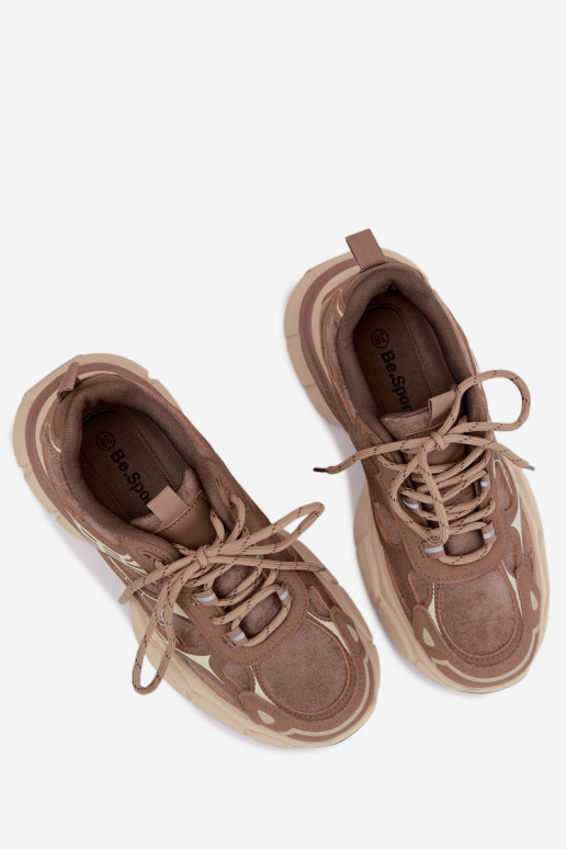 Sportliche Schuhe mit Plattform braun INanda