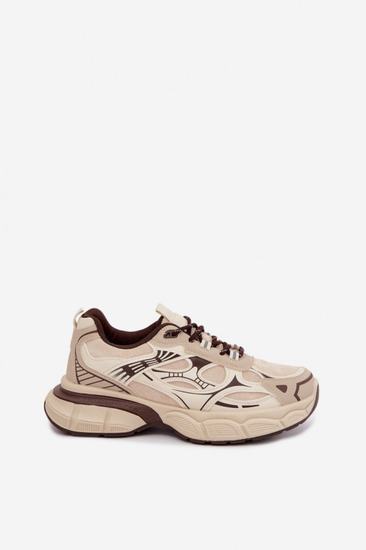 Sportliche Schuhe mit Plattform sandfarben INanda