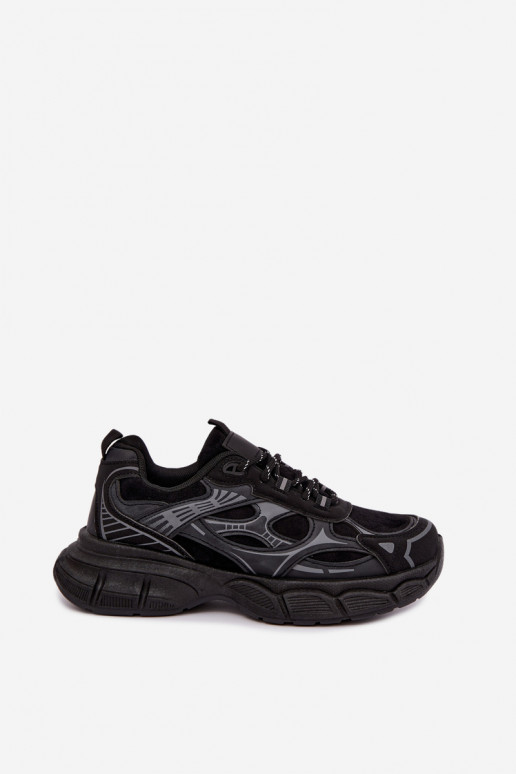 Sportliche Schuhe mit Plattform schwarz INanda