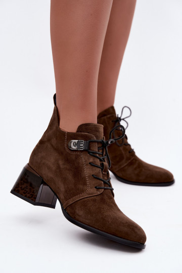Haut aus INildleder sich Zuarm laufen Damenstiefel Klocke braune Farbe Pirelia