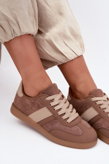 Sneakers Stilvollllschuhe Feminin braune Farbe Es mussdela