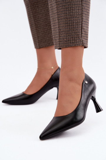 Schuhe Ermöglicht Smukłym Obcasie Vinceza 62323 schZuarze Farbe