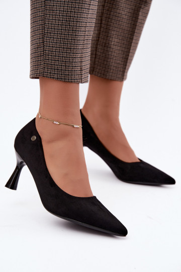 Schuhe Ermöglicht Smukłym Obcasie Vinceza 62323 schZuarze Farbe 2