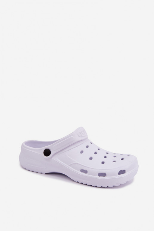 Aderis weiße leichte Clogs