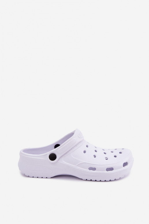 Aderis weiße leichte Clogs