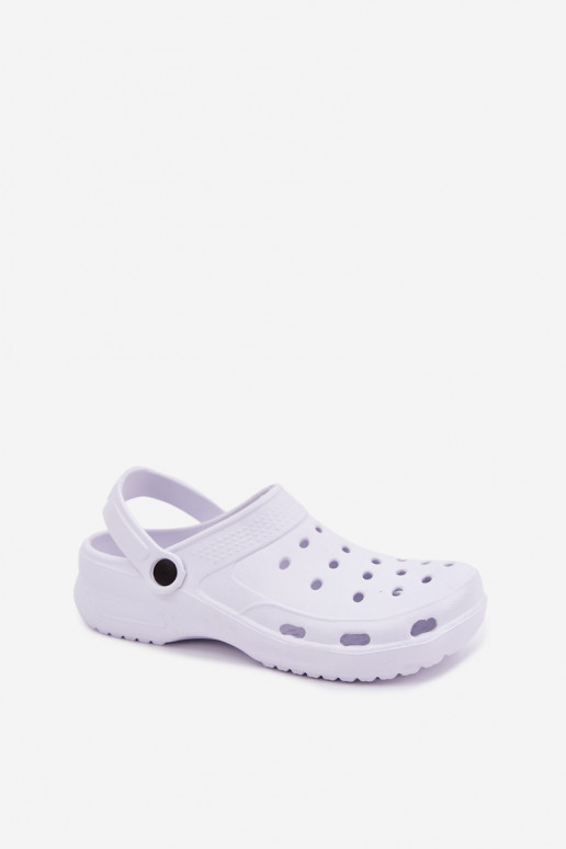 Aderis weiße leichte Clogs