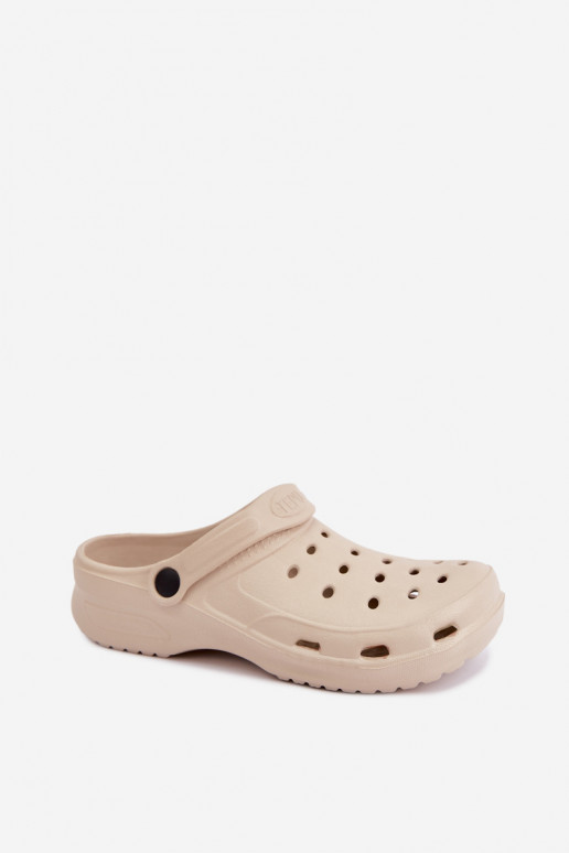 Aderis sandfarbene leichte Clogs