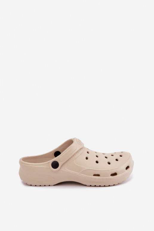 Aderis sandfarbene leichte Clogs