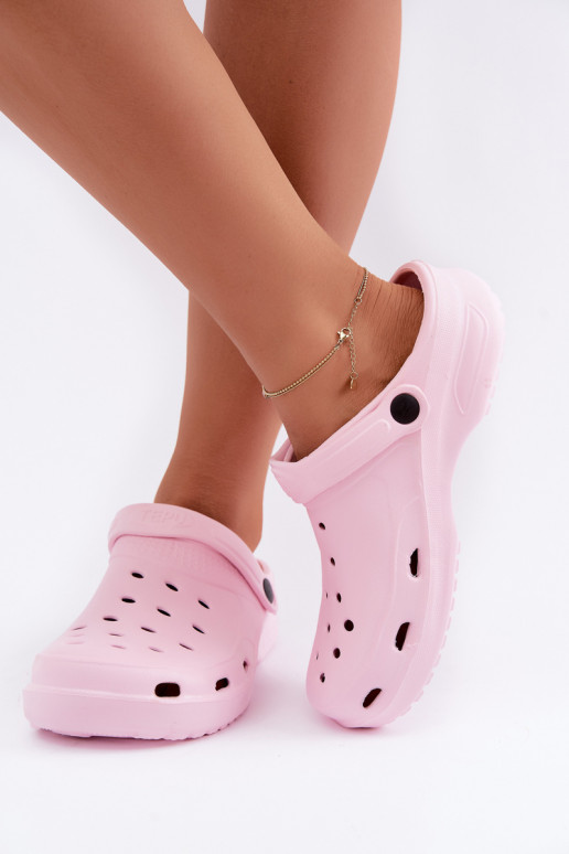 Aderis rosa leichte Clogs
