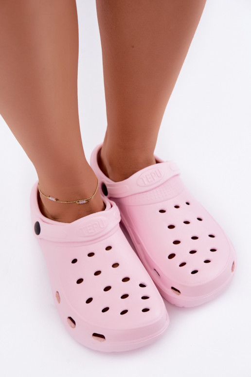 Aderis rosa leichte Clogs