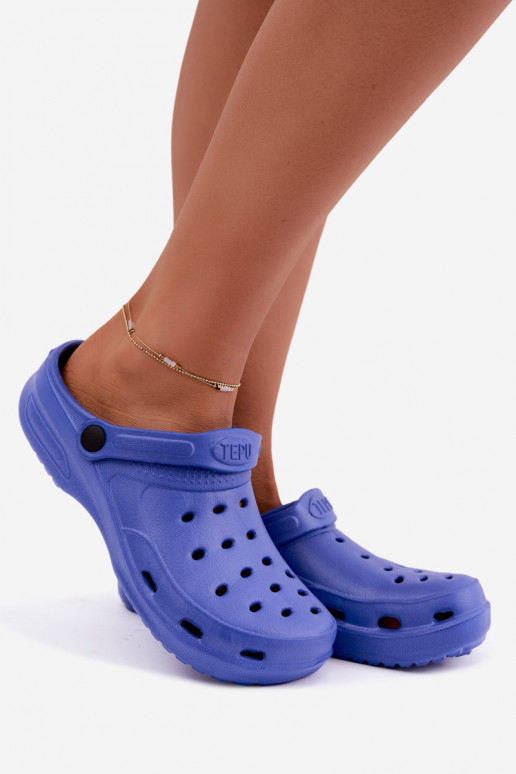 Aderis dunkelblaue leichte Clogs