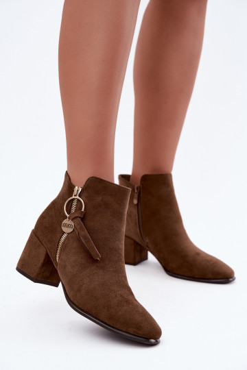 sich Zuarm laufen Damenstiefel mit Absätzen Khaki-Farbe Imara 2