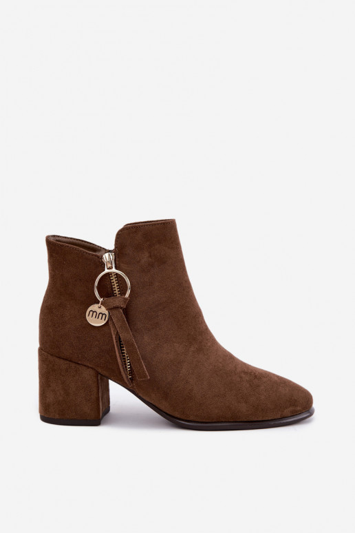 Imara khaki Stiefeletten mit Absatz