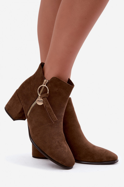 Imara khaki Stiefeletten mit Absatz