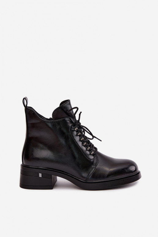 Isolierte Stiefeletten Klocke S.Barski HY62-8112 in schwarzer Farbe