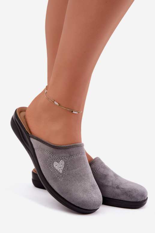 Pantoletten in grauer Farbe Inblu CF000052