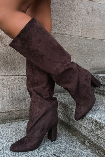 Stiefeletten mit Absatz in Schokolade Adoria 2