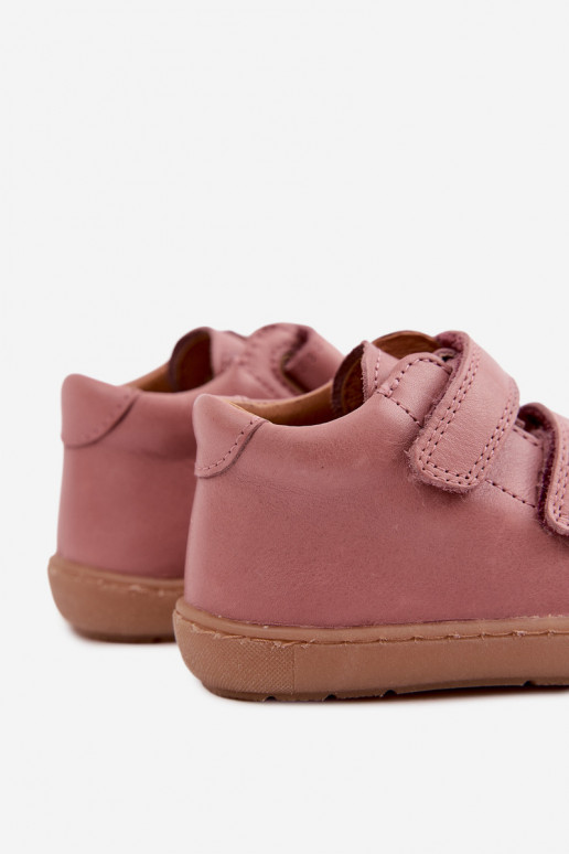 Dunkelrosa Kinderlederschuhe Barefoot Froddo G2130328-6