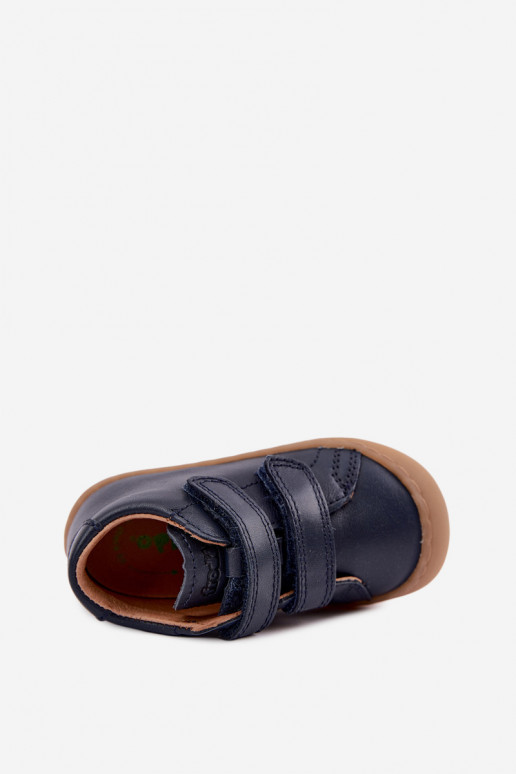Dunkelblaue Kinderlederschuhe Barefoot Froddo G2130328