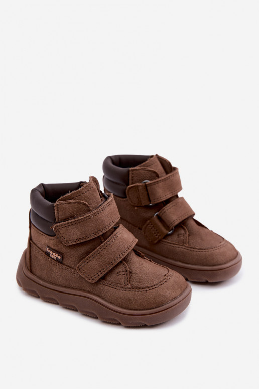 Braune Kinderlederschuhe Barefoot Froddo G2110150-13