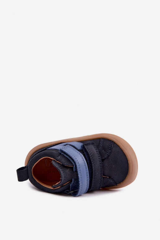 Dunkelblaue Kinderlederschuhe Barefoot Froddo G2130380
