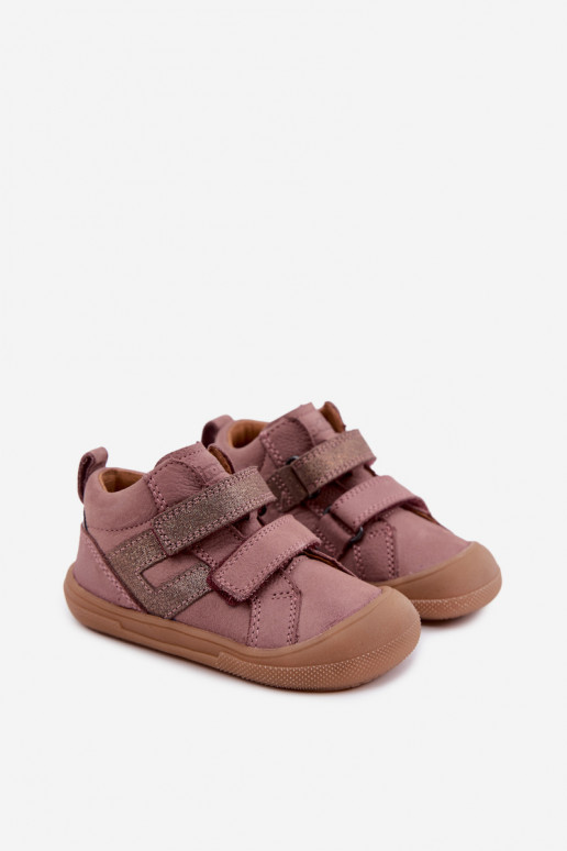 Leder Schuhe für Kinder Barefoot FRODDO G2130380-3 in Rosa