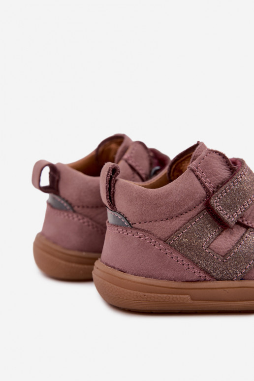 Leder Schuhe für Kinder Barefoot FRODDO G2130380-3 in Rosa