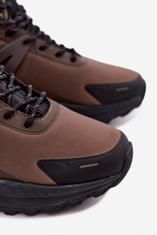 Isolierte Wanderschuhe für Männer wasserdicht in Braun Koby