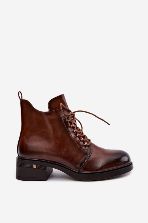 Wärmende Stiefeletten, braun