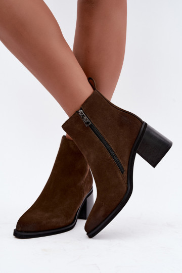 Isolierte Stiefeletten mit Absätzen Vinceza 133100 khaki 2