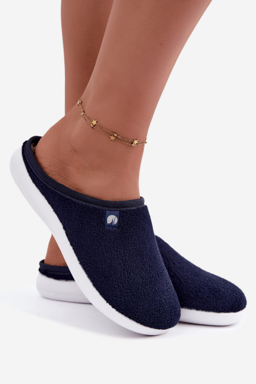 Dunkelblaue Damen-Hausschuhe Inblu EC000102