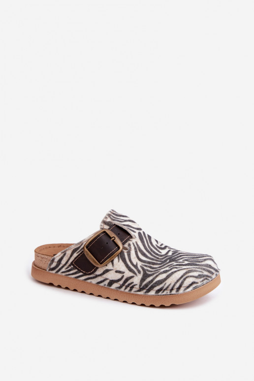Zebra Damen-Clogs mit Schnallen DJ000016