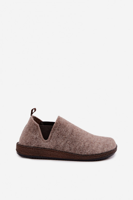 Sandfarbene Damen-Hausschuhe Inblu NL000013