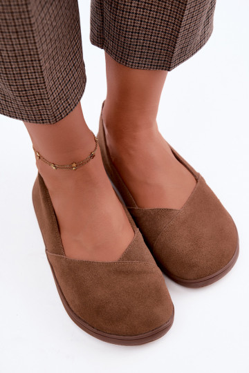Barefoot Ballerinas aus Kunstveloursleder in Braun Mirelia