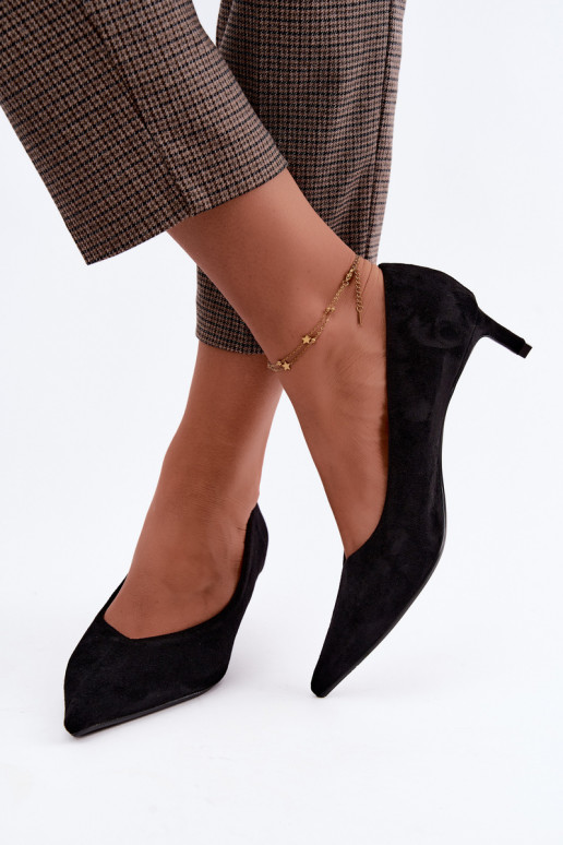 Spitze Schuhe in Schwarz Tadela