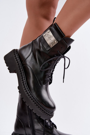 Haut Stiefel sich Zuarm laufen Feminin Mit Dekorationen Detalem Zazoo 60574 schZuarze Farbe