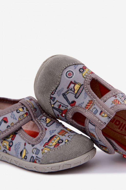 Kinderschuhe Milami mit Klettverschlüssen in Grau Jasimrra