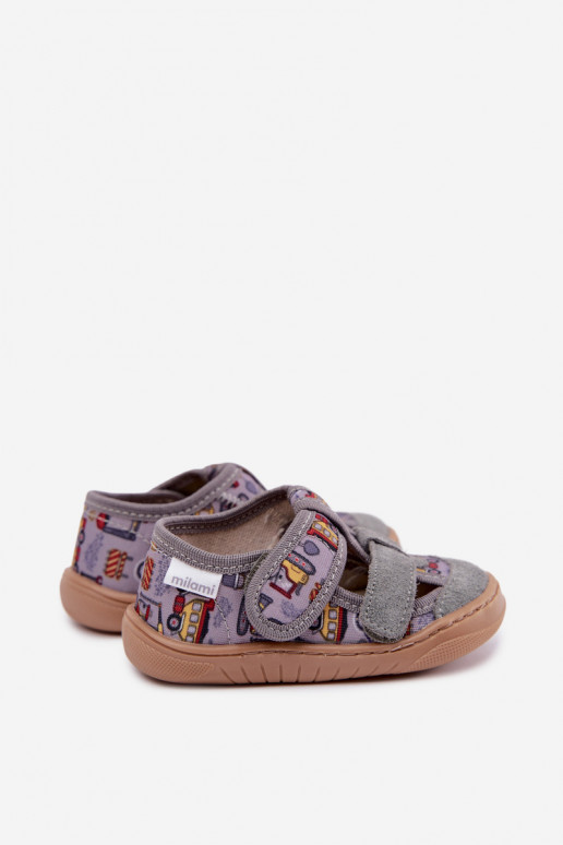 Kinderschuhe Barefoot Milami in Grau Lumi