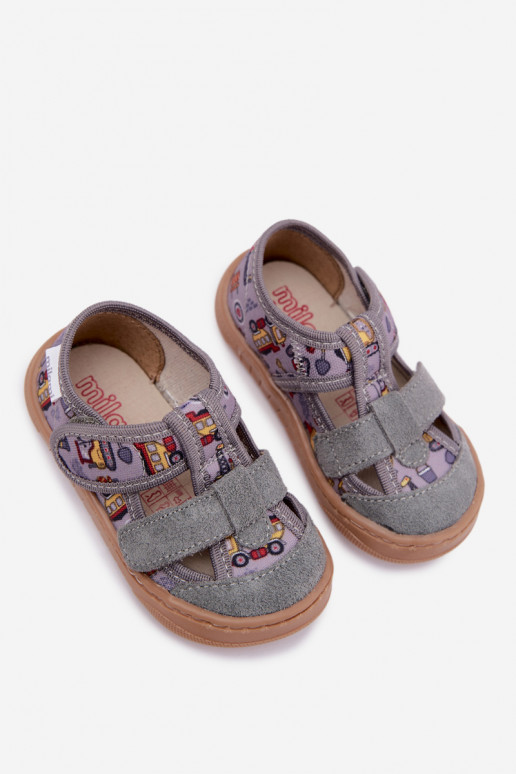 Kinderschuhe Barefoot Milami in Grau Lumi