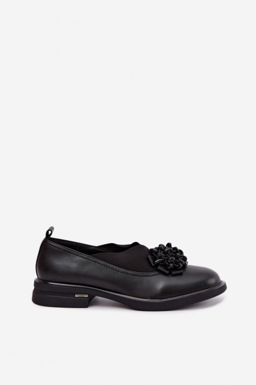 Damenleder Schuhe mit Ornamenten schwarz T.Sokolski