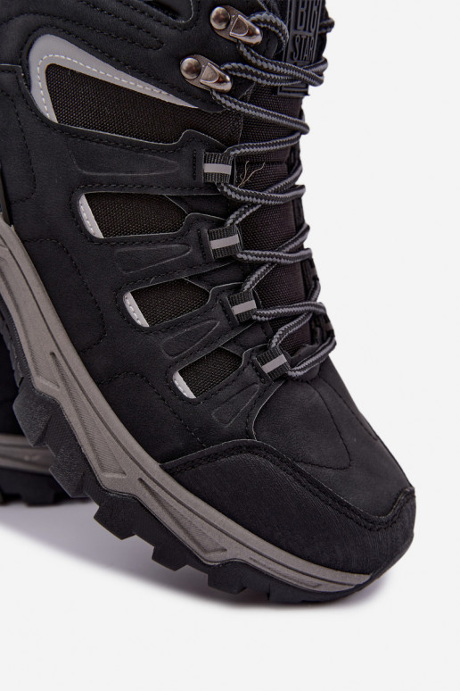 isolierte Wanderschuhe für Herren Big Star UU174317 in schwarzer Farbe