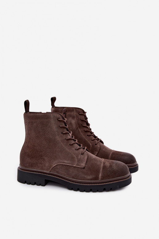 Wildlederschuhe für Herren Big Star UU174220 in Braun