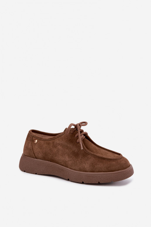Damen Schuhe aus Kunstveloursleder Tai turiciejka K7189-04 in Sand